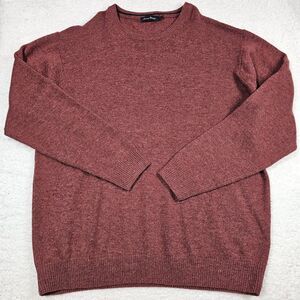 James Pringle Men's X-Large Burgundy 100% Classic Pullover Wool Jumper Sweater